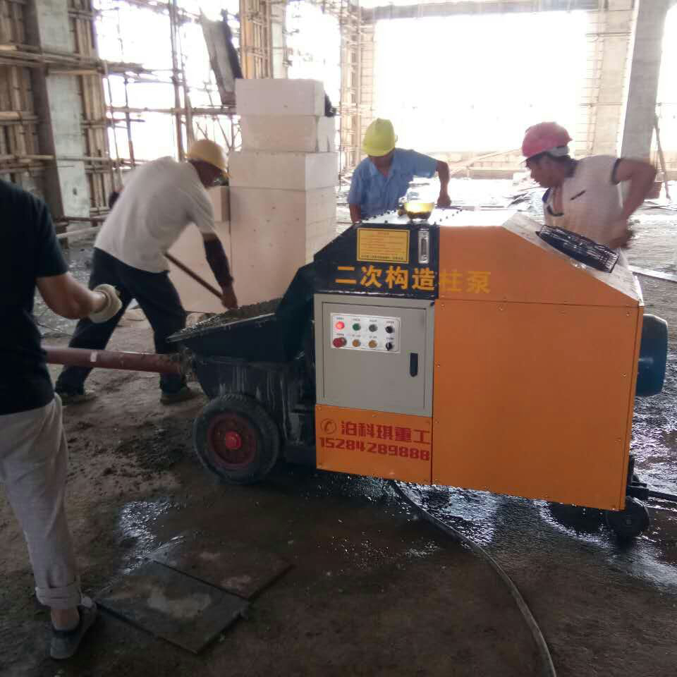 二次构造柱注浆泵的使用不当会造成什么危害 正确的使用步骤